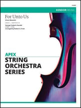 For Unto Us Orchestra sheet music cover